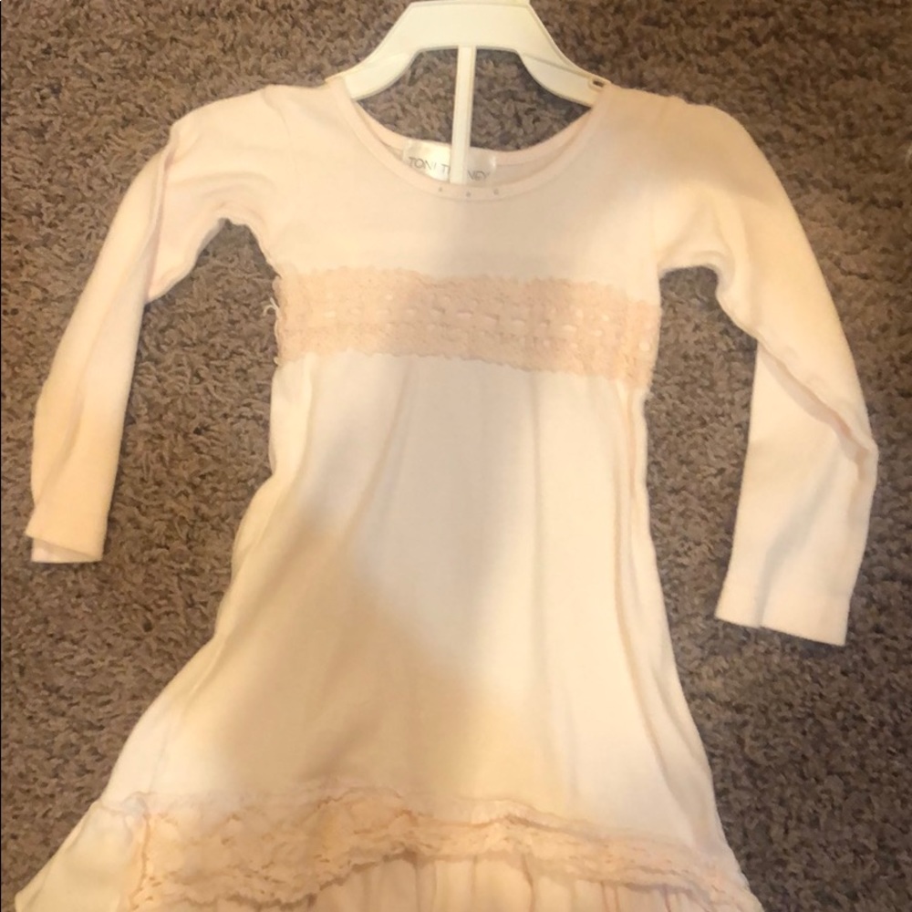 Pink dress 12 months size . Barely worn